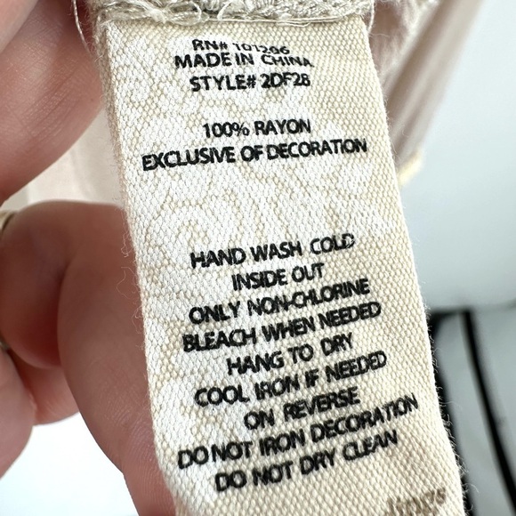 Soft Surroundings Clementine Tassel Tunic Top Womens Large Boho Beachy Gauze - Picture 10 of 13